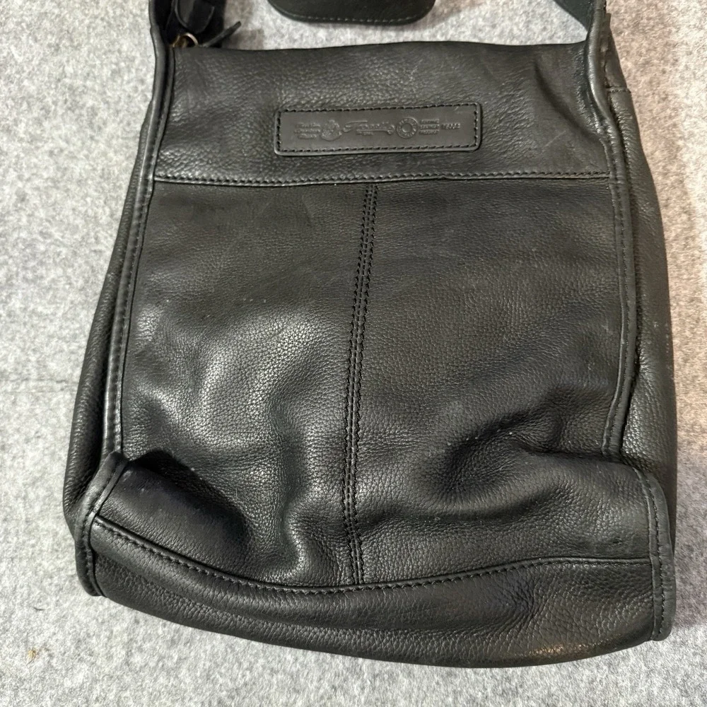 Vintage FOSSIL Black Leather Purse Shoulder Bag